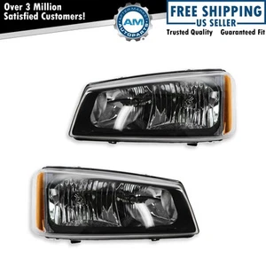 Headlight Assembly Set Driver & Passenger Side Fits 03-07 Chevrolet - Picture 1 of 7