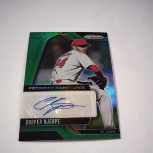 2025 PANINI PRIZM COOPER HJERPE PROSPECT SIGNATURES GREEN PRIZM AUTO #PS-CH - Bild 1 von 2