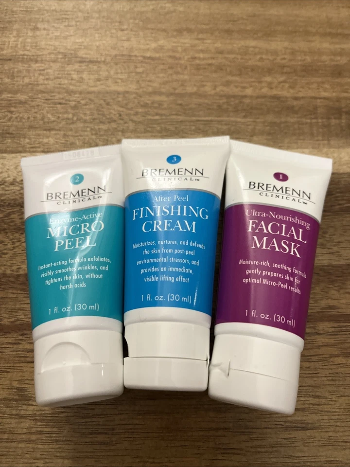 Bremenn Clinical Micro Peel System, 3 Peças, 4 Tratamentos Semanais NOVO LACRADO - Imagem 1 de 4