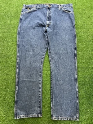 Мужские джинсы ковбойской огранки Wrangler George Strait 42x32 цвет Stonewashed Blue Western - Изображение 1 из 4
