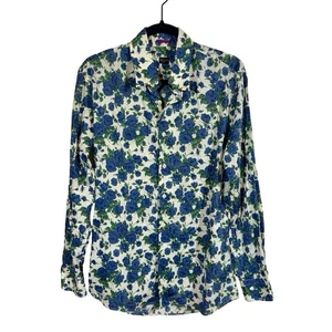 Paul Smith Liberty Carline Rose B Tana Lawn Baumwolle Blumenmuster Button-Down-Hemd 16,5 - Bild 1 von 8