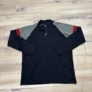 Vintage 90s Polo Sport Ralph Lauren Mens XL 1/4 Zip Pullover Sweater Colorblock - Picture 1 of 9