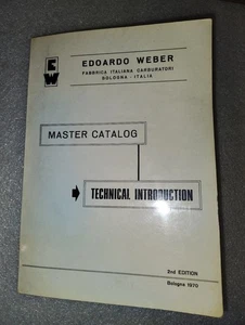WEBER Carburetor Master Catalog - Technical Book 1970 - Picture 1 of 9