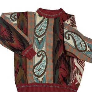 Vintage Tricots St. Raphael for Bloomingdale’s Sweater Coogi Style M Made USA - Picture 1 of 7