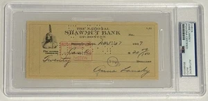 Anne Citron Lansky Firmado Cheque Esposa del Mafioso Meyer Lansky PSA Auténtico Automático - Imagen 1 de 4