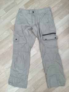 F&F beige utility cargo trousers. Small 30” waist - Bild 1 von 1