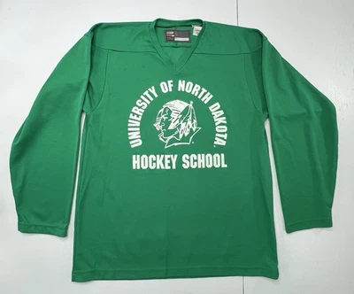 North Dakota Sioux Hockey School Vintage Nike Bauer Jersey Rare Small - Image 1 of 4