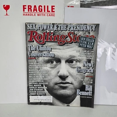 Rolling Stone Magazine November 12 1998 #799 Bill Clinton Sex Power Presidency Foto 1 de 4