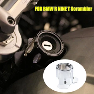 Cromo PARA BMW R NINE T Scrambler Moto Interruptor de Encendido Bloqueo Cubierta Puerto Llave - Imagen 1 de 7