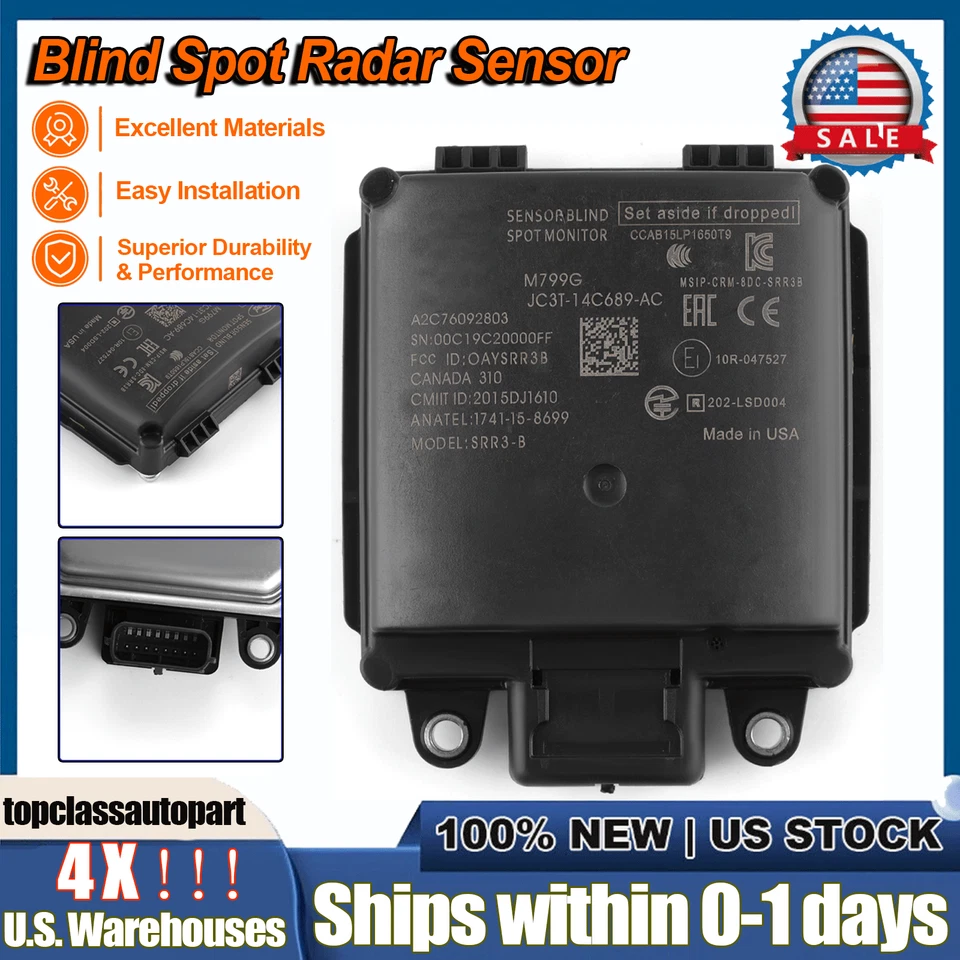 OEM Blind Spot Radar Sensor Module Fit Ford F150 F250SD F350SD JC3T-14C689-AA/AC - Image 1 of 4