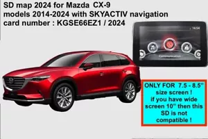 Mazda CX-9 - SD map latest 2024 SKYACTIV navigation CARD UK & Europe - KGSE66EZ1 - Picture 1 of 2