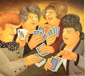 Beryl Cook "A FULL HOUSE" 50/650 photolithograph pencil signed by Beryl Cook - Picture 1 of 12