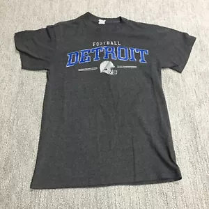 Vintage Detroit Football Women's T Shirt Small Gray Glitter Logo Short Sleeve - Picture 1 of 11