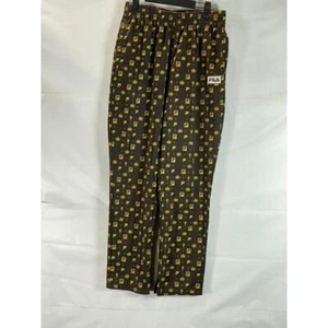 FILA For Urban Outfitters Men's Brown/Gold Monogram Zipper-Cuff Track Pants SZ S - Bild 1 von 11