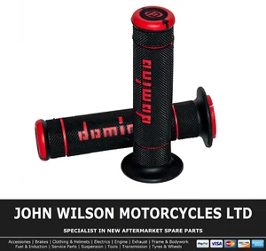 Honda CBR 600 RR 2003 - 2016 Red Black Domino Handle Bar Race Grips - Picture 1 of 1