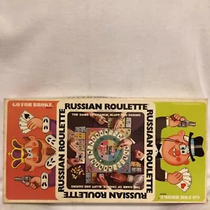 Vintage Russian Roulette Selchow & Righter 1976 Go For Broke Brand Complete - Picture 1 of 9