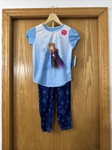 Disney Girl's FROZEN 3- Piece Short & Pant Jersey Pajama Set size 10 NEW NWT - Picture 1 of 9