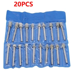UK 20 Diamond Grinding Cutting Burr Set F Dremel Drill Bits Rotary Tool Grinder - Picture 1 of 13