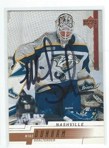 Mike Dunham Signed 2000/01 Upper Deck Card #100 - Picture 1 of 1
