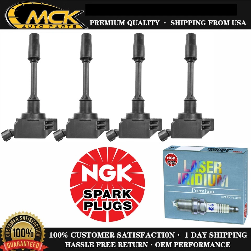 4x Bobina de encendido y 4x Bujía NGK para Toyota RAV4 Camry Lexus ES300h L4 2.0L Foto 1 de 4