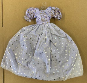 Quality Lilac Purple Layered Star Sparkly Princess Ball Gown Dress For Dolls - Picture 1 of 2