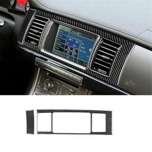 Central Control Display Frame Trim Cover Carbon Fiber For Jaguar XF 2009-2011 - Bild 1 von 12