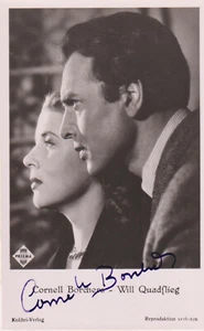 CORNELL BORCHERS Original Autogramm signierte Kolibri Postkarte 50er Jahre - Picture 1 of 1