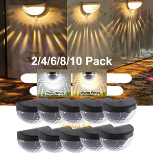 2-10X Super Bright Solar Powered Door Fence Wall Lights Led Outdoor Garden Lamp - Picture 1 of 22