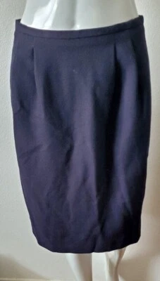  Falda Courtenay negra 100 % lana vintage años 90 Cc para mujer talla 10 usada hecha en EE. UU.  Foto 1 de 4