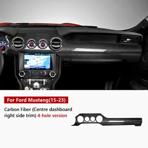 Dry Carbon Fiber Dashboard Air Vent Outlet Cover Trim For Ford Mustang 2015-2023 - Picture 1 of 6