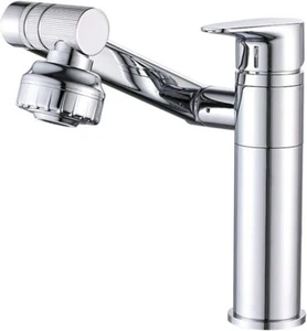 Sink Tap Mixer Bathroom, Multifunctional 360 Degree Rotatable Basin Tap Faucet - Imagen 1 de 26