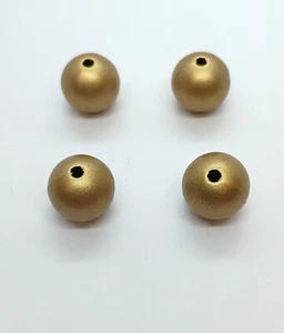 26 Stck. 14 mm Goldfarben Rund Acryl Zwischenring Perlen Zum Selbermachen Schmuck Auffädeln - Bild 1 von 1