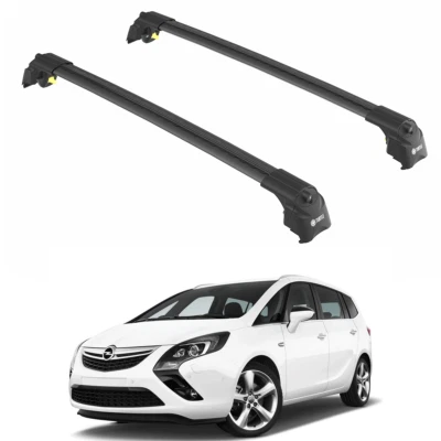 Juego de 2 barras transversales negras para OPEL ZAFIRA TOURER C 12- Foto 1 de 4