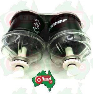 Marine Boat 4x4 Car Truck Diesel Glass Dual Fuel Filter Assembly 1/2" UNF Port - Picture 1 of 3