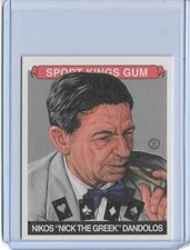 RARE 2015 SPORT KINGS NIKOS DANDOLOS MINI CARD #043 ~ POKER HALL OF FAME GREAT