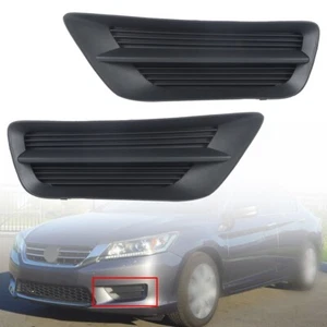Par de cubiertas antiniebla para parachoques carcasa negra de plástico para Honda Accord sedán 13-15 - Imagen 1 de 12