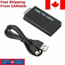 PS2 to HDMI Video Converter Adapter with 3.5mm Audio Output for HDTV Monitor 