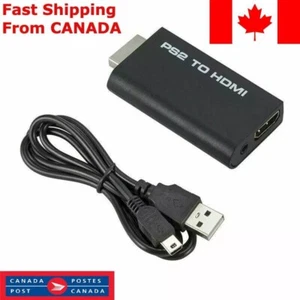 PS2 to HDMI Video Converter Adapter with 3.5mm Audio Output for HDTV Monitor  - Picture 1 of 6