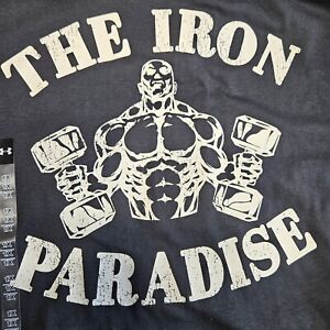 Under Armour UA Womens Project Rock Short Sleeve Iron Paradise T-Shirt XL NWT