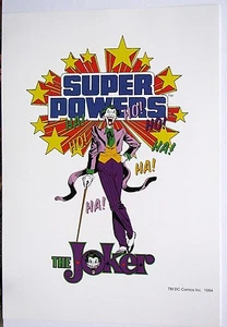 DC SUPER POWERS PRINT - JOKER Batman - Imagen 1 de 1