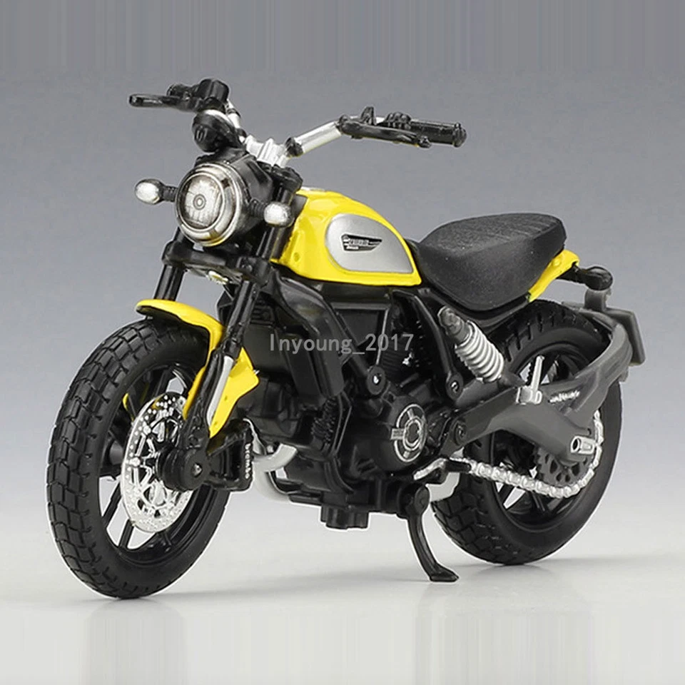 1/18 Ducati Scrambler Icon Motorcycle Model Diecast Toy Vehicle for Kids Boys - Image 1 of 4