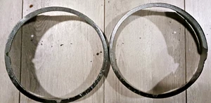 1969 CAMARO NON RS HEADLIGHT BEZELS (PAIR LH + RH) VINTAGE PARTS!!! - Picture 1 of 5
