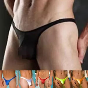 Costume da bagno uomo sexy slip da bagno vita bassa bikini perizoma intimo tronchetti - Foto 1 di 19