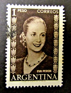 ARGENTINA STAMP, 1 PESO, 1952, EVA PERON, USED, SG842 - Picture 1 of 3