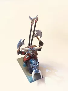 ⭐️ Morglum Necksnapper Orc Warlord Mounted on Boar Metal Painted Oop - Picture 1 of 2