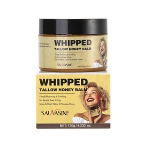 `Whipped Beef Tallows E Miele Balsamo Viso Idratante Crema Viso Idratante - Picture 1 of 11