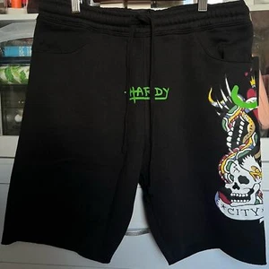 Ed Hardy Herren Sweat Shorts schwarz Medium neu mit Etikett - Bild 1 von 4