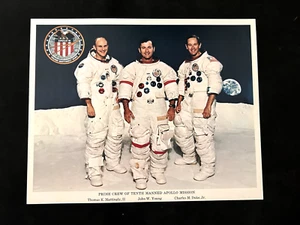NASA Apollo 16 astronauts crew official 8X10 litho - Bild 1 von 2
