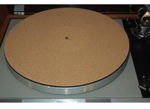 NEW Audiophile Cork Turntable Mat Rega Linn Avid Pro-Ject VPI Music Hall Thorens - Picture 1 of 2