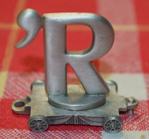 FORT PEWTER - DAUERHAFTER AUSDRUCK ZINN ZUGWAGEN BUCHSTABE 'R (4-11) - Bild 1 von 3
